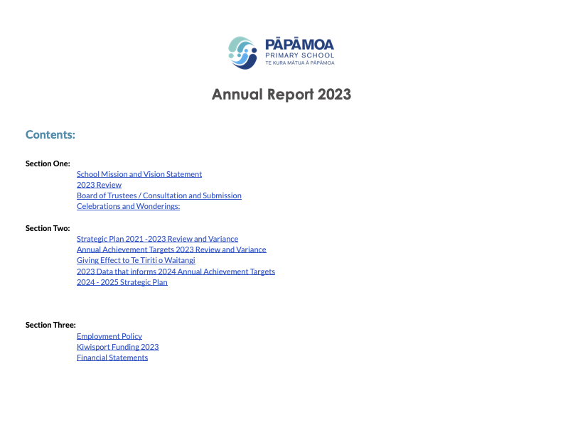 Papamoa Primary School Annual Report 2023 2024 Strategic Planning PNG.png